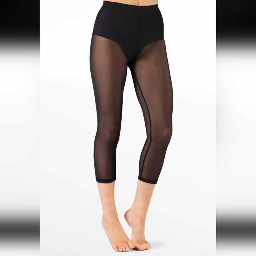 Balera Power Mesh Black LeggingsSM12238. Size Adult Small. New.